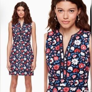 Kate Spade Women's Shore Thing Daisy Jacquard Sheath Dress Sz 12